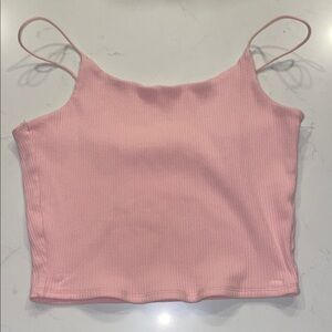 Garage Light Pink Ribbed Camisole